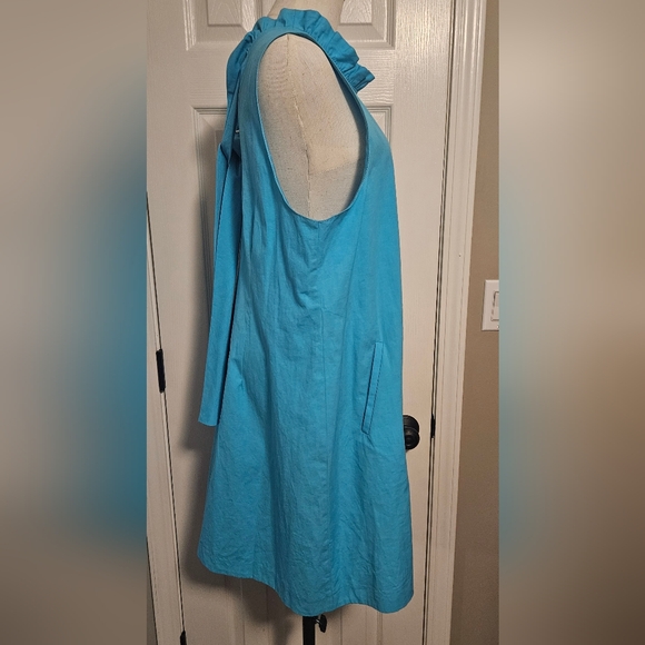 NWT Tyler Boe Linen Blend Stella Dress: Color- Seaside: Size- XL - Picture 6 of 14